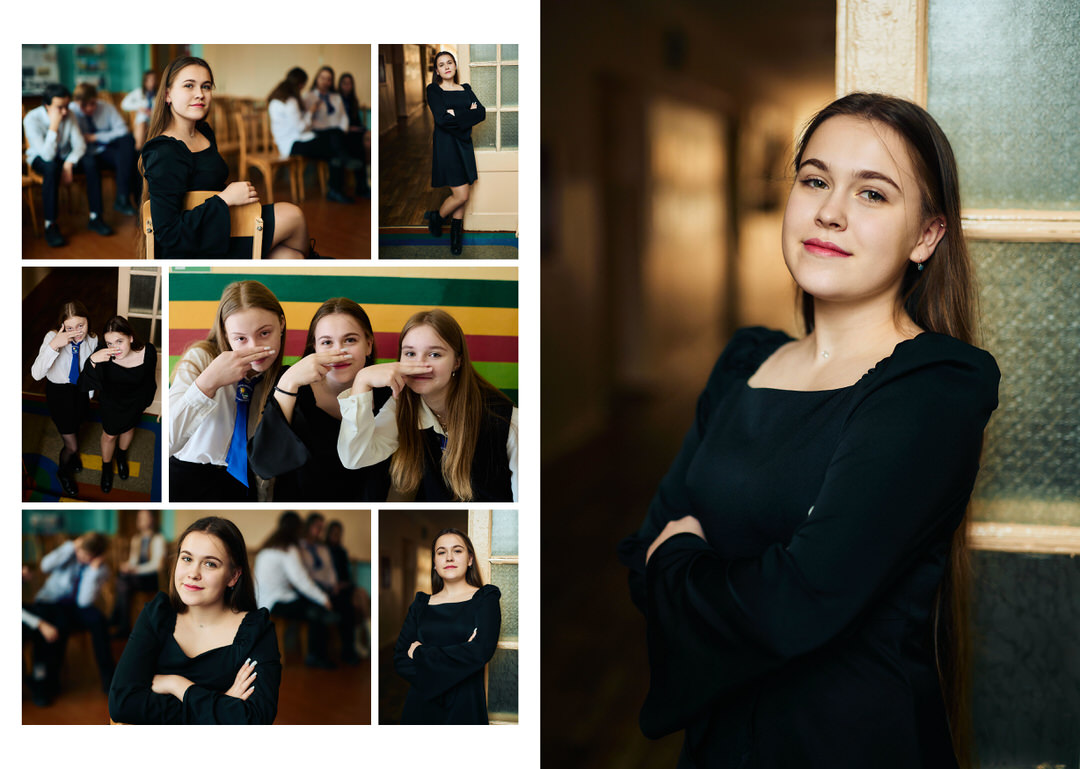 Фотосессия на выпускной альбом на улице возле школы Калинковичи Мозырь фото 12