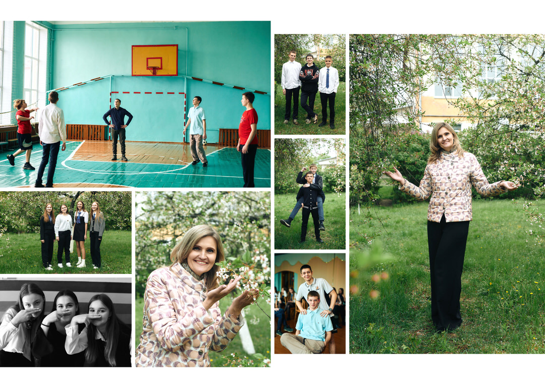 Фотосессия на выпускной альбом на улице возле школы Калинковичи Мозырь фото 48